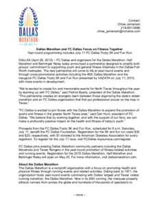 Microsoft Word - DM_FC Dallas Partner Press Release_FINAL.docx