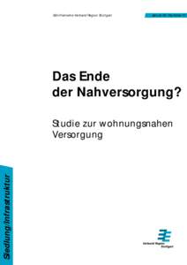 Schriftenreihe Verband Region Stuttgart  Januar 02 / Nummer 17