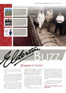 The newsletter from Elderton Wines • NovemberA Glorious New Vineyard  02