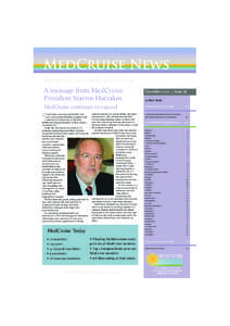 MEDCRUISE Newsletter Issue 38 Dec[removed]:21 Page 1  MedCruise News Bringing the Med together  A message from MedCruise