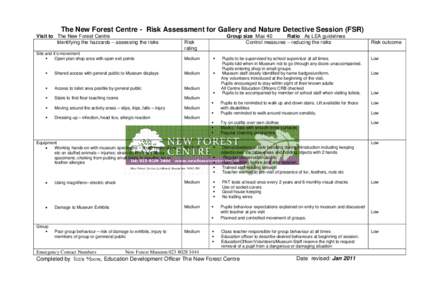 Microsoft Word - RA - Nature Detectives FSR Jan 2011.doc