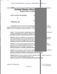 Case 6:14-mj[removed]MJS Document 1 Filed[removed]Page 1 of 4  United States District Court Eastern District of California UNITED STATES OF AMERICA