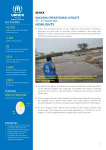 KENYA KAKUMA OPERATIONAL UPDATE 21ST – 27TH AUGUST 2014 KEY FIGURES