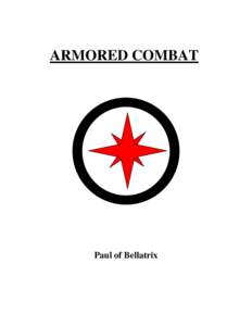 ARMORED COMBAT  Paul of Bellatrix TABLE OF CONTENTS CHAPTER
