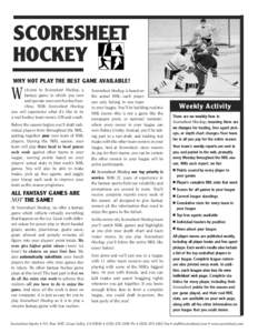 Fantasy hockey / Fantasy football / Draft / National Football League / National Hockey League / Ice hockey / Fantasy sports