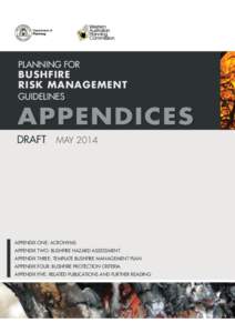 PLANNING FOR  BUSHFIRE RISK MANAGEMENT GUIDELINES