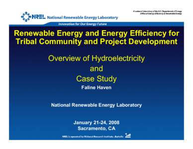 Hydroelectricity: Overview and Case Study