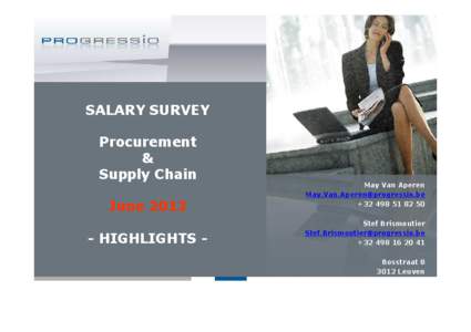 SALARY SURVEY Procurement & Supply Chain JuneHIGHLIGHTS -