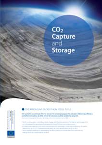 CO2 Capture and Storage  DECARBONISING ENERGY FROM FOSSIL FUELS