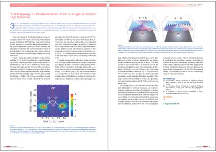 1 Atomic and Molecular Science  PF Activity Report 2009 #27 3-D Mapping of Photoemission from a Single Oriented H2O Molecule