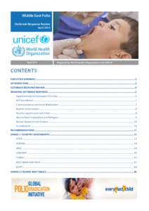[WHO UNICEF] Middle East Polio Outbreak Review Report