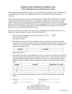 Microsoft Word - disinfection_byproducts_sample_plan.doc