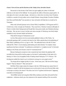 Microsoft Word - Gilbert Valentine_Clearer Views of Jesus Paper.doc