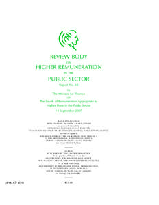 REVIEW BODY ON HIGHER REMUNERATION IN THE