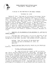 Minutes of the Meeting of the Board Members, December 18, 2006