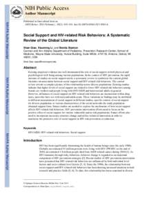 NIH Public Access Author Manuscript AIDS Behav. Author manuscript; available in PMC 2015 February 01. NIH-PA Author Manuscript