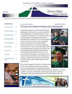 Good News from the Office of Catholic Education  May 2015 Inside this issue: