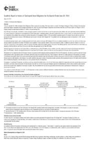 Quarterly Report to Holders of Contingent Value Obligations for the Quarter Ended June 30, 2014 August 18, 2014 To Holders of Contingent Value Obligations: Overview There are currently 98.6 million Contingent Value Oblig