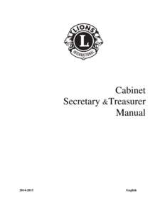 Cabinet Secretary &Treasurer Manual[removed]