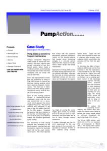Kelair Pumps Australia Pty Ltd Issue 92  October 2012 PumpAction……. Products