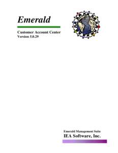 Emerald Customer Account Center VersionEmerald Management Suite