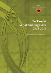 TTWh Outcomes Framework 2013_Reo Māori