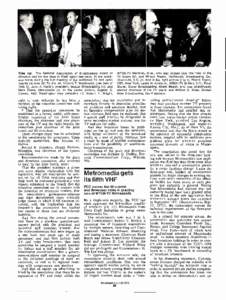 Time out. The National Association of Broadcasters board of directors met for five days in Washington last week. At the luncheon break during the first meeting of the combined TV and radio boards on June 20: To the left, Vincent T. Wasilewski, president of