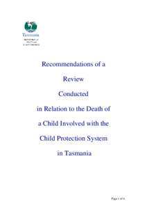 Microsoft Word - Recommendations from Child Death Review for Public Release.doc
