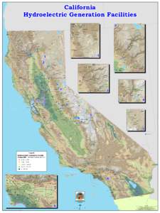 Map of California Hydroelectric Generation Facilities