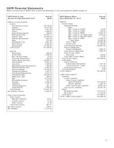 Generally Accepted Accounting Principles / Financial statements / Balance sheet / Asset / Accrual / Account / Expense / Comprehensive annual financial report / Liability / Accountancy / Finance / Business