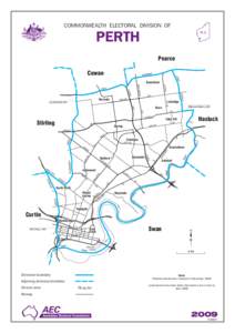 COMMONWEALTH ELECTORAL DIVISION OF WA PERTH Pearce Cowan