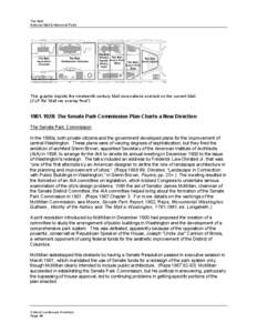 United States / McMillan Plan / National Mall / City Beautiful movement / Frederick Law Olmsted /  Jr. / Jefferson Memorial / Federal Triangle / Lincoln Memorial / National Capital Planning Commission / Washington /  D.C. / National Mall and Memorial Parks / Geography of the United States