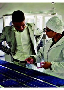 Droben is currently the only company in Morocco to manufacture modules for photovoltaic systems – with a local workforce. COMMITMENT