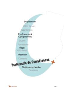 Se présenter Récit de vie Expériences Expériences & Compétences Etudes