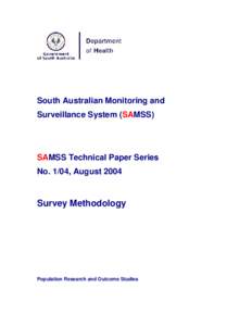 Population Research and Outcome Studies