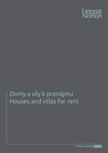 Domy a vily k pronájmu Houses and villas for rent Šťastného, Praha 4 - Kunratice #Reprezentativní, prostorná vila, situovaná v příjemné