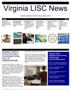 Virginia LISC News Helping Neighbors Build Strong Communities May Housing Tour Nonprofit and for profit developers toured