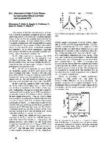 §33. Attainment of High-Te Core Plasma by Sub-Cooled Helical Coil Field and Localized ECH Shimozuma, T., Kubo, S., Inagaki, S., Yoshimura, Y., Igami, H., Notake, T., Mutoh, T.