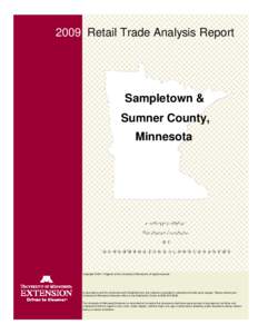 2009 Retail Trade Analysis Report  Sampletown & Sumner County, Minnesota