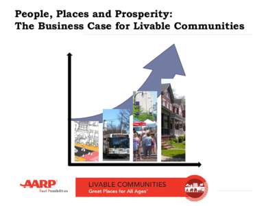 People, Places and Prosperity: The Business Case for Livable Communities Reasons for making communities more Livable and Age-Friendly  • Multiple benefits