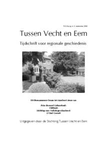 TVE 24e jrg. nr. 3, september[removed]Tussen Vecht en Eem