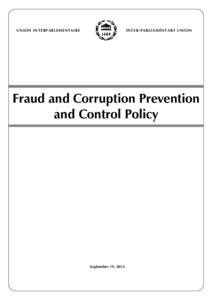 Fraud and Corruption Prevention and Control Policy