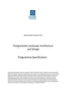 Educational psychology / Higher education in the United Kingdom / Quality Assurance Agency for Higher Education / Quality assurance / Knowledge / Landscape Institute / Landscape architect / Boston Architectural College / Formative assessment / Landscape architecture / Education / Evaluation