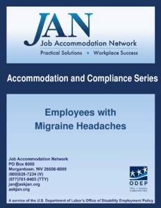 Accommodation and Compliance Series  Employees with Migraine Headaches  Preface