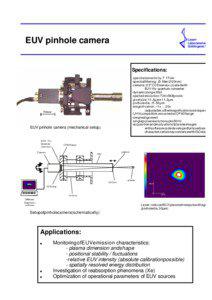 EUV pinhole camera  LaserLaboratorium