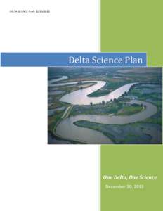 Proposed Final Draft Delta Science Plan
