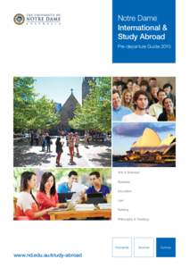 Notre Dame International & Study Abroad Pre-departure Guide[removed]Arts & Sciences