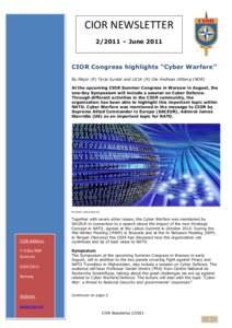 CIOR  NEWSLETTER  ±  June  2011        