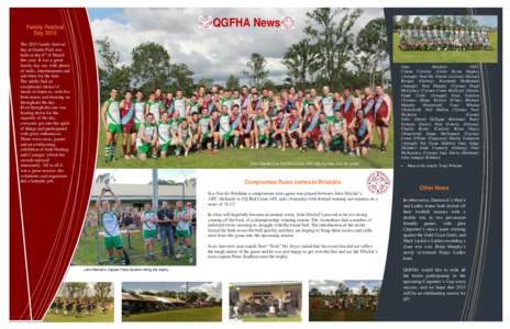 QGFHA News  Family Festival Day 2015 The 2015 family festival day at Gaelic Park was