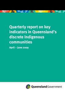 ATSIS Quarterly report for key indicators April-June 2009